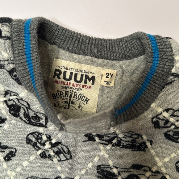 RUUM Vintage Racecar Sweater with Elbow Patches - Picture 3 of 6